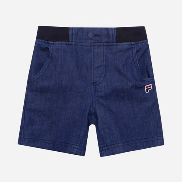 Fila Šortky Detske Námornícka Modrá - Denim Vypredaj - Slovakia 34251-KNHE